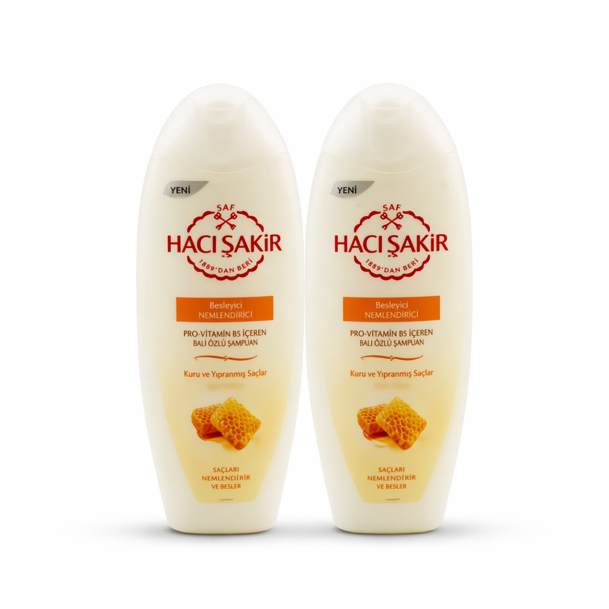 Haci Sakir Shampoo 2x 500 ml Honig