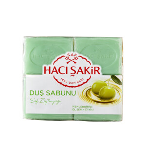 Pflegeseife &raquo;Haci Sakir&laquo; mit Oliven&ouml;l und Glycerin 4x125 g