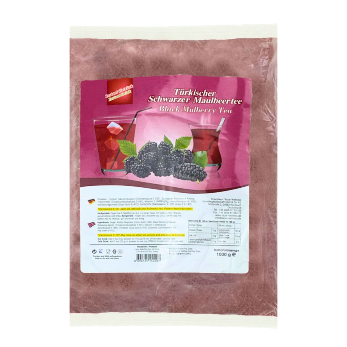 T&uuml;rkischer Maulbeertee Instantpulver 1 kg "Lezzo"