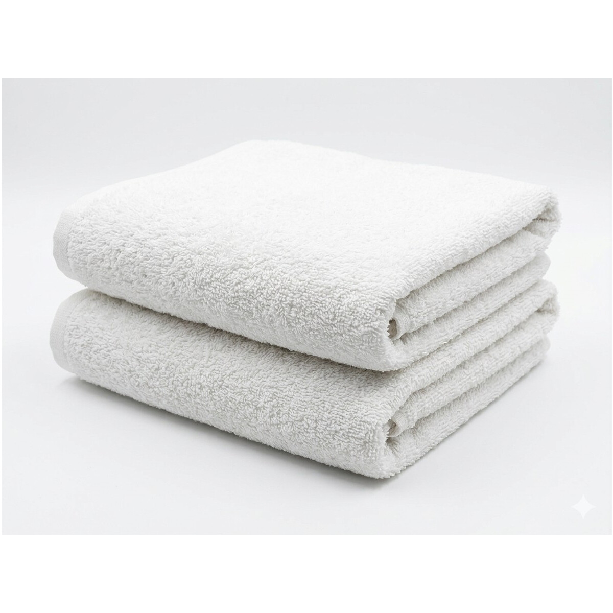 Handtuch 50x100 cm Wei&szlig; &ndash; Walkfrottier Hotelqualit&auml;t 500 g/m&sup2; Baumwolle