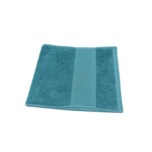 Fitness Handtuch Baumwolle 30x150 cm petrolgr&uuml;n | Sporthandtuch