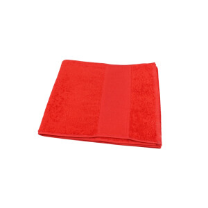 Fitness Handtuch Baumwolle 30x150 cm rot | Sporthandtuch