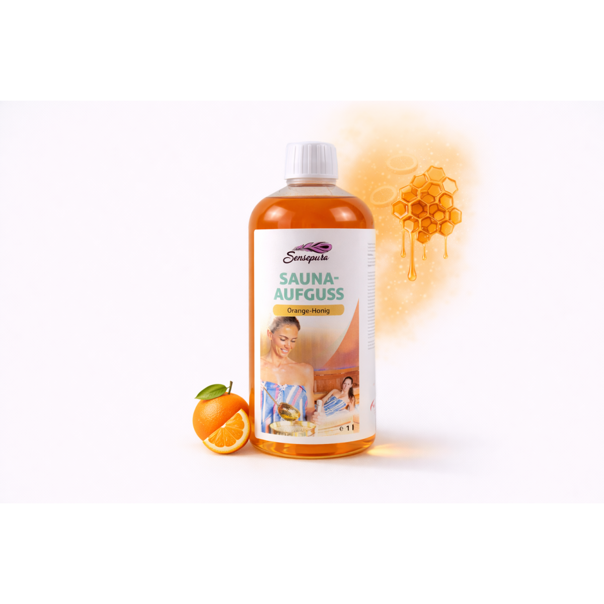 Saunaaufguss Konzentrat Orange-Honig 1 Liter