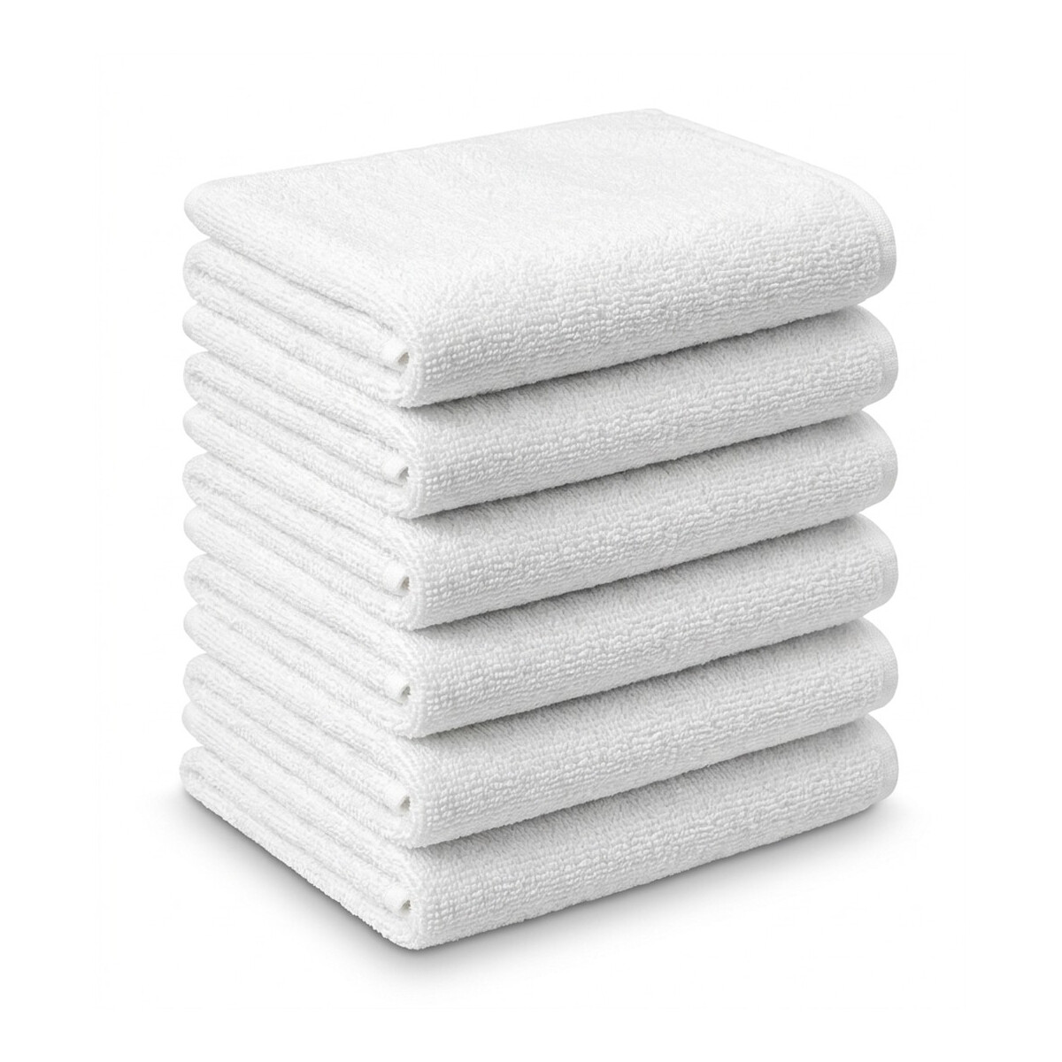 Wellness Kompressentuch 6er Set 30x80 cm Wei&szlig; &ndash; Oshibori aus 100% Baumwolle