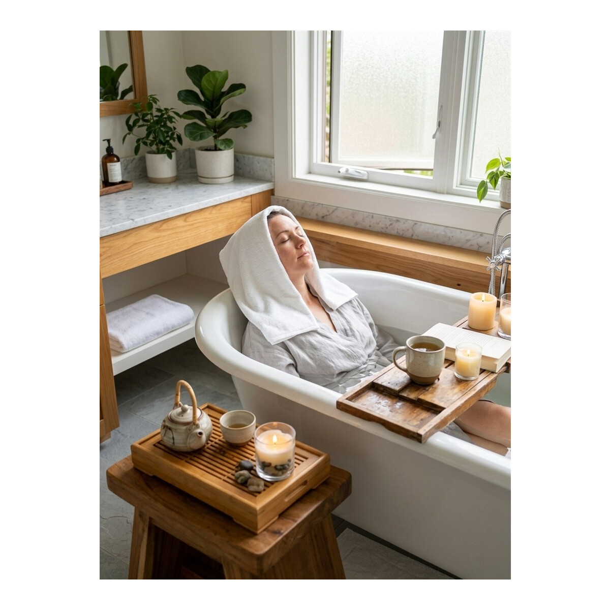 Wellness Kompressentuch 6er Set 30x80 cm Wei&szlig; &ndash; Oshibori aus 100% Baumwolle