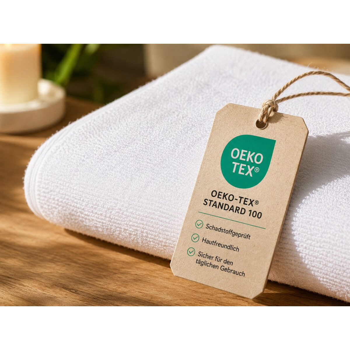 Wellness Kompressentuch 6er Set 30x80 cm Wei&szlig; &ndash; Oshibori aus 100% Baumwolle