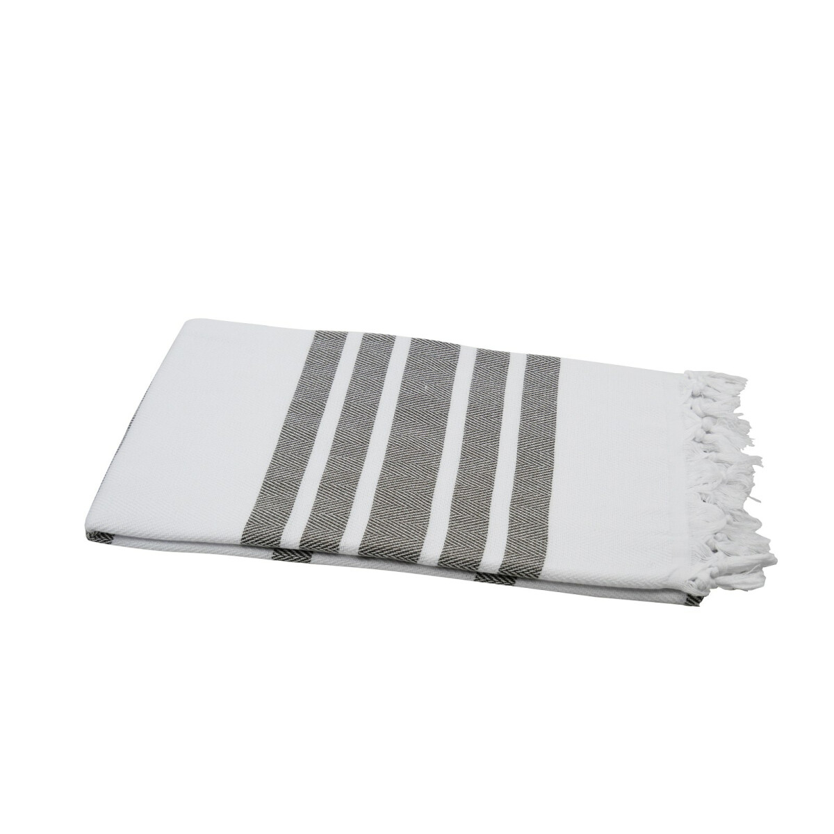 Hamamtuch XL wei&szlig; cappuccino 95x210 cm "Fisch"