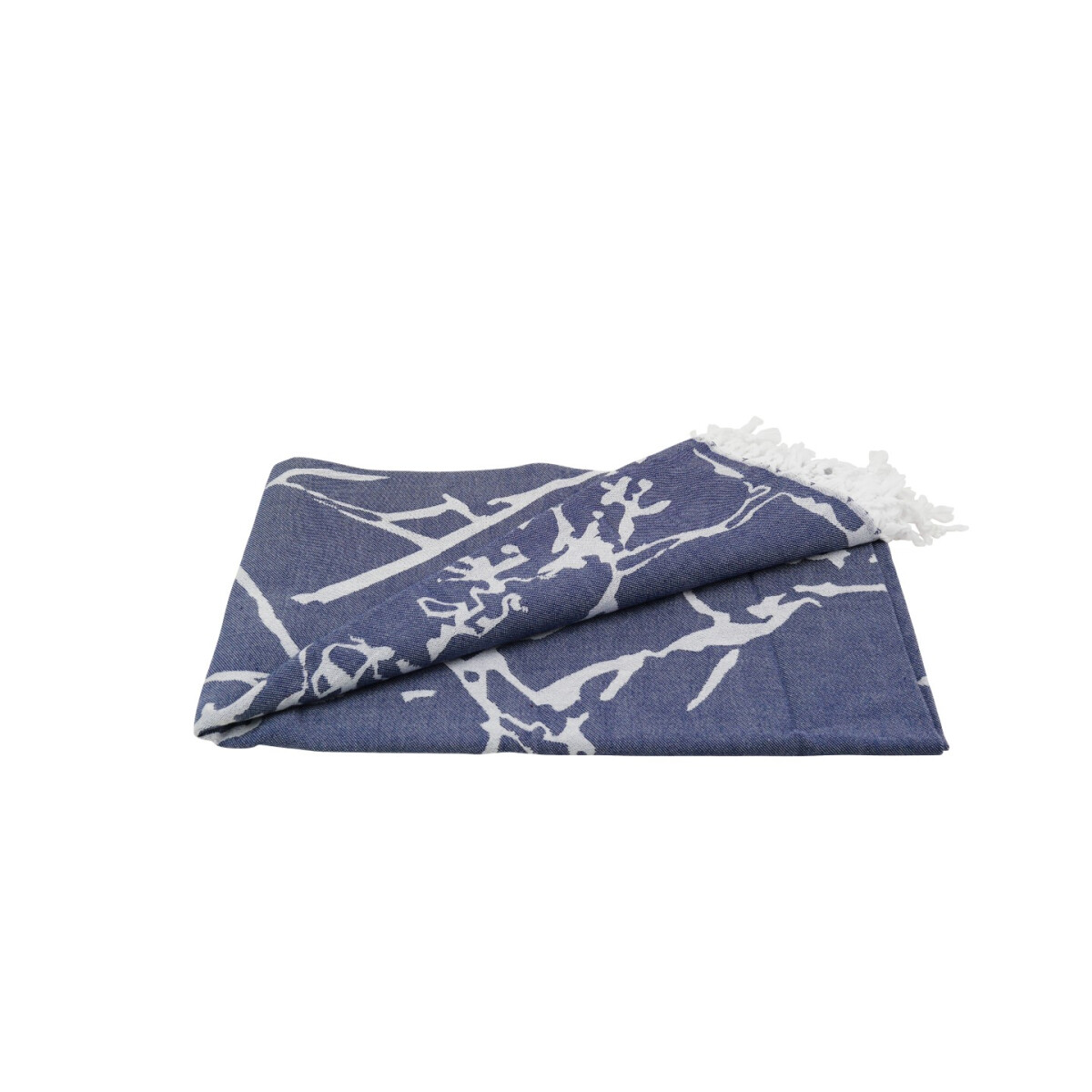 Hamamtuch Strandtuch marineblau ca. 100x170 cm | Marmor