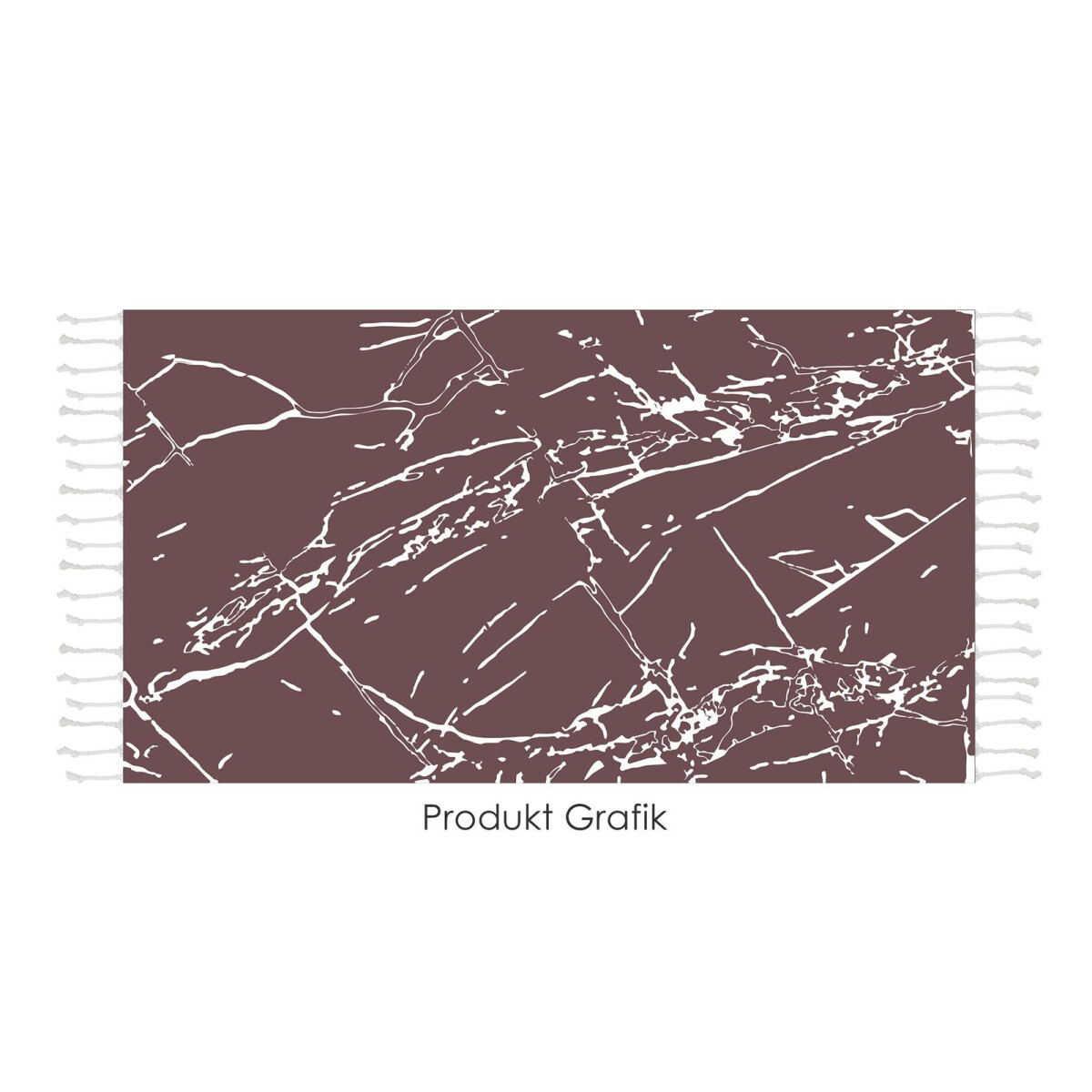 Hamamtuch Strandtuch bordeaux ca. 100x170 cm | Marmor