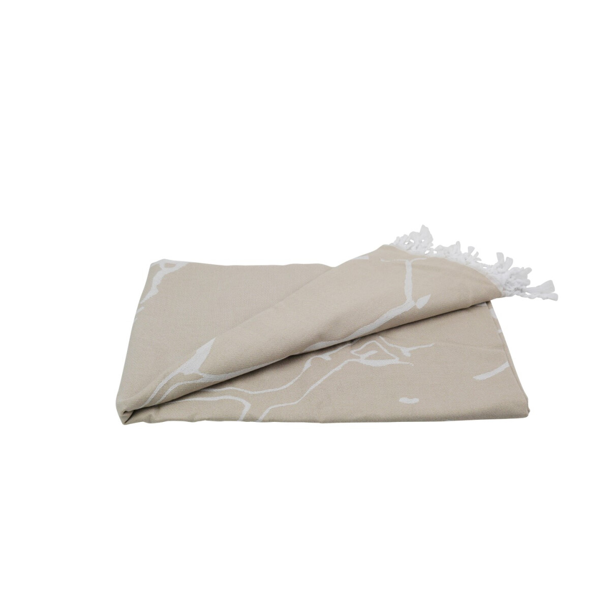 Hamamtuch Strandtuch beige ca. 100x170 cm | Marmor