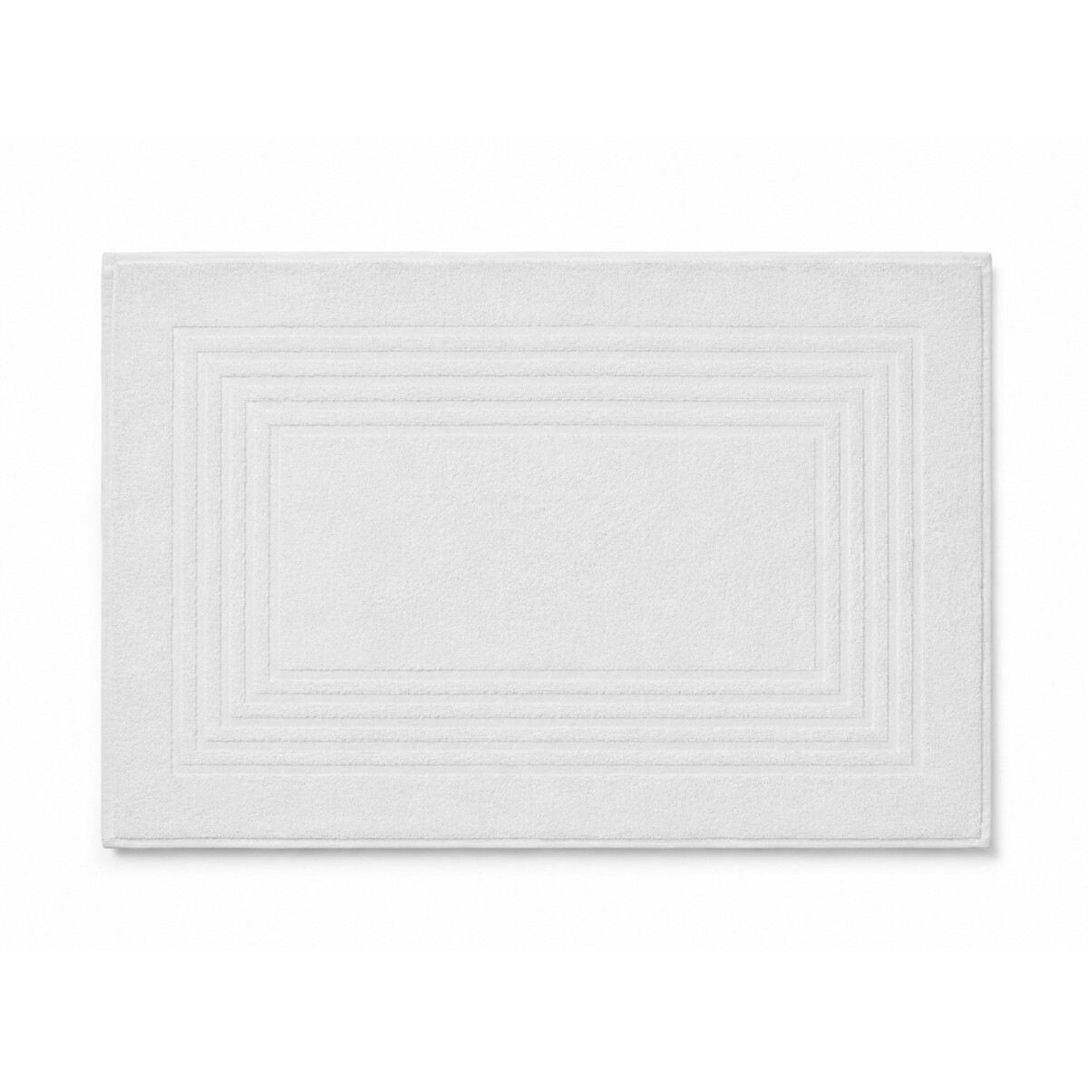 Badvorleger Badematte 50x75 cm Wei&szlig; 100% Baumwolle 650 g/m&sup2; Hotelqualit&auml;t Duschvorleger