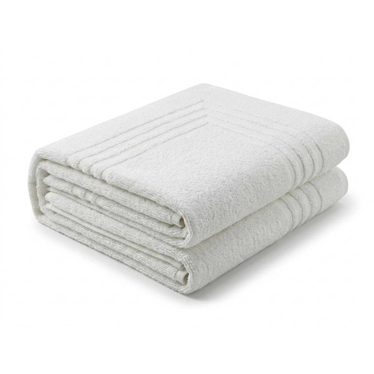 Badvorleger Badematte 50x75 cm Wei&szlig; 100% Baumwolle 650 g/m&sup2; Hotelqualit&auml;t Duschvorleger