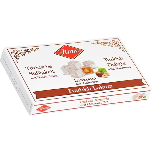 Turkish Delight Haselnuss Lokum 400 g Peram