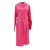 Hamam Bademantel für Damen pink S, mit Kapuze