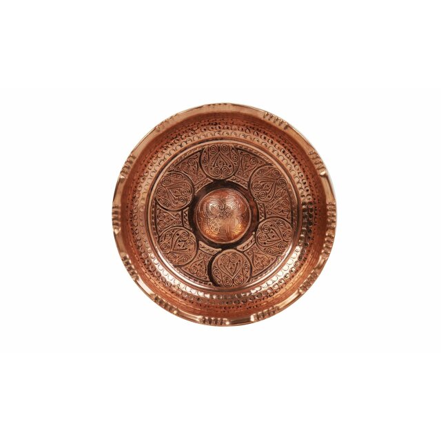 Hamamschale Kupfer Mini mit Kreisdeko ca. 14 cm Ø