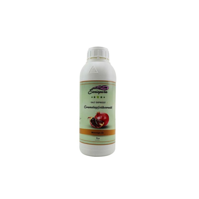 Granatapfelkernöl kaltgepresst 1 Liter für Massagen