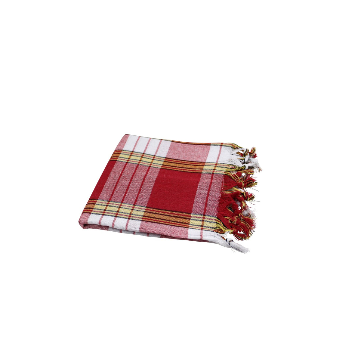 Hamamt&uuml;cher Set 3 St&uuml;ck rot kariert Classic Style