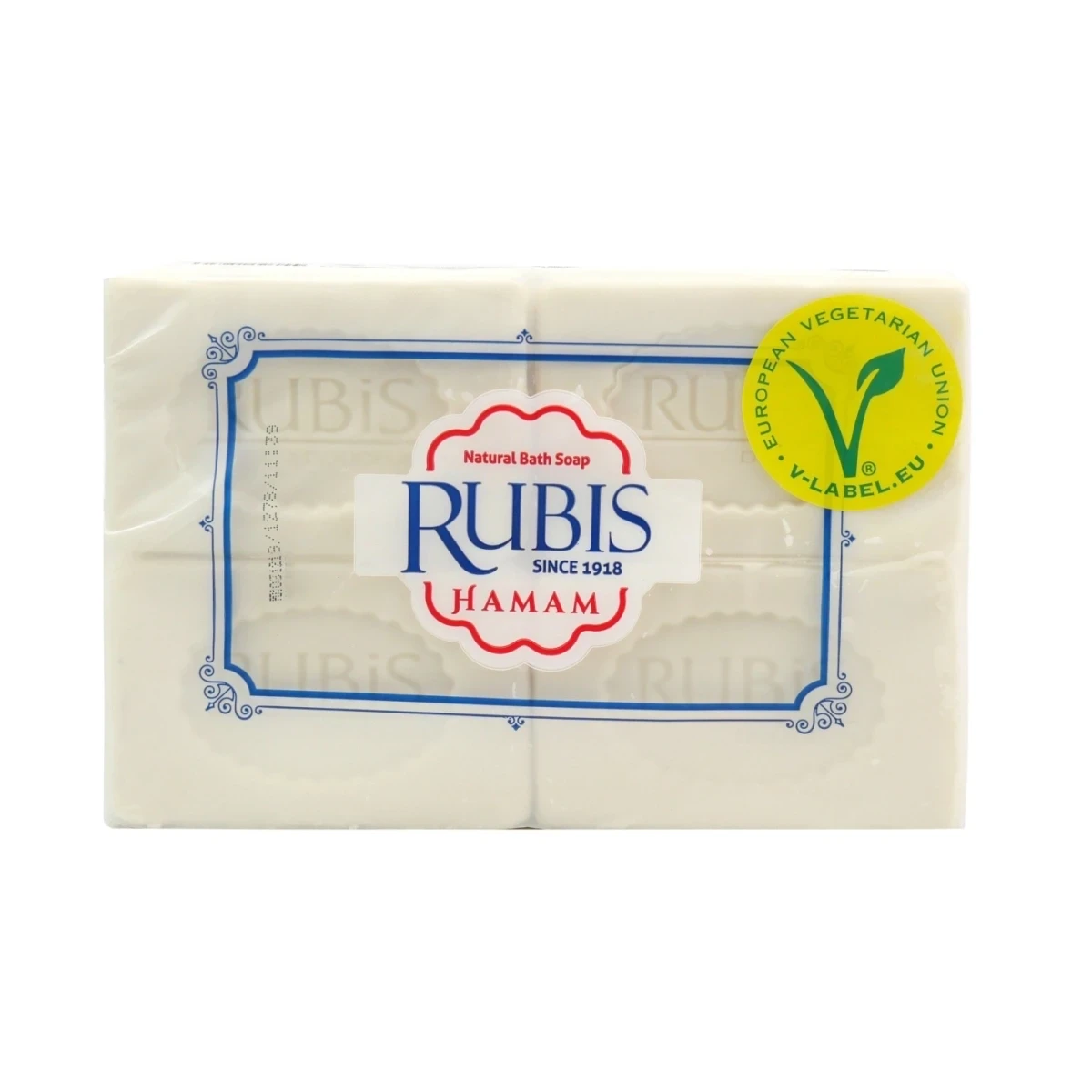 Hamamseife 4x150 g (600 g) x16 wei&szlig;e Seife vegan