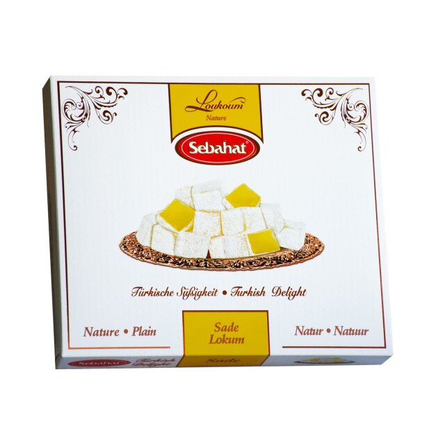 Turkish Delight Lokum Sade 540 g Süßigkeit »Sebahat«