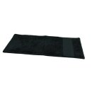 Fitness Handtuch Baumwolle 30x150 cm schwarz | Sporthandtuch