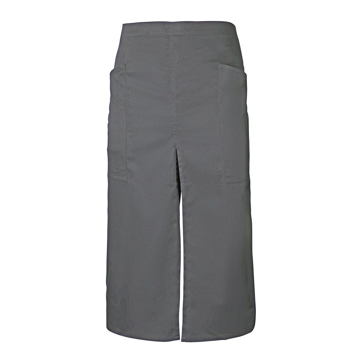 Lange Sch&uuml;rze mit Schlitz u. Taschen 190 g/m&sup2; ⚥
