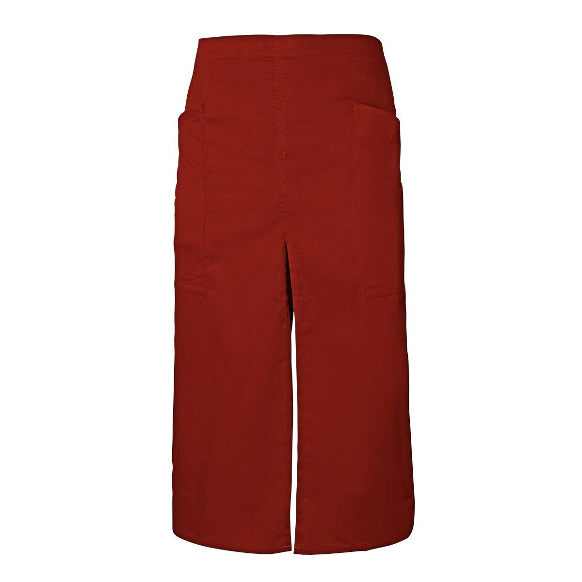 Lange Sch&uuml;rze mit Schlitz u. Taschen 190 g/m&sup2; ⚥