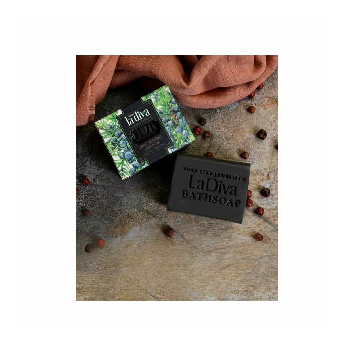 Schwarze Seife 100 g Wacholderseife