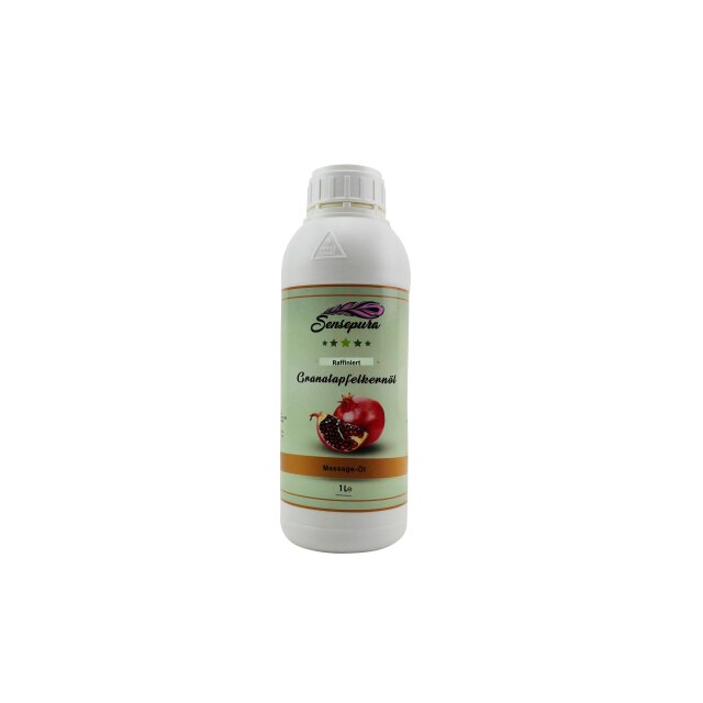 Granatapfelkernöl raffiniert 1 Liter für Massagen