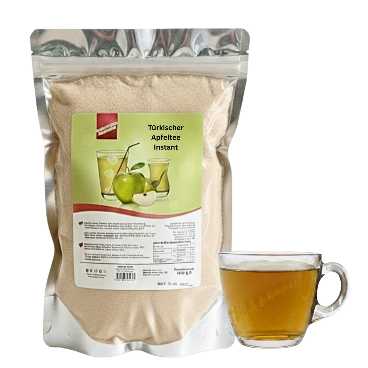 T&uuml;rkischer Apfeltee Pulver lecker &amp; fruchtig 1 kg Instanttee gr&uuml;ner Apfel