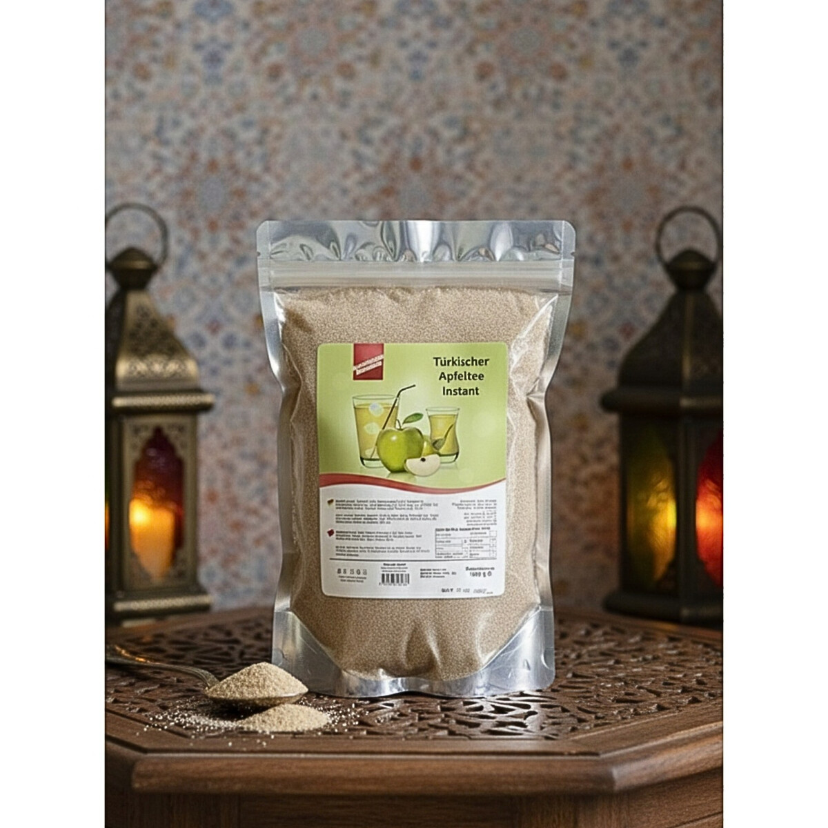 T&uuml;rkischer Apfeltee Pulver lecker &amp; fruchtig 1 kg Instanttee gr&uuml;ner Apfel