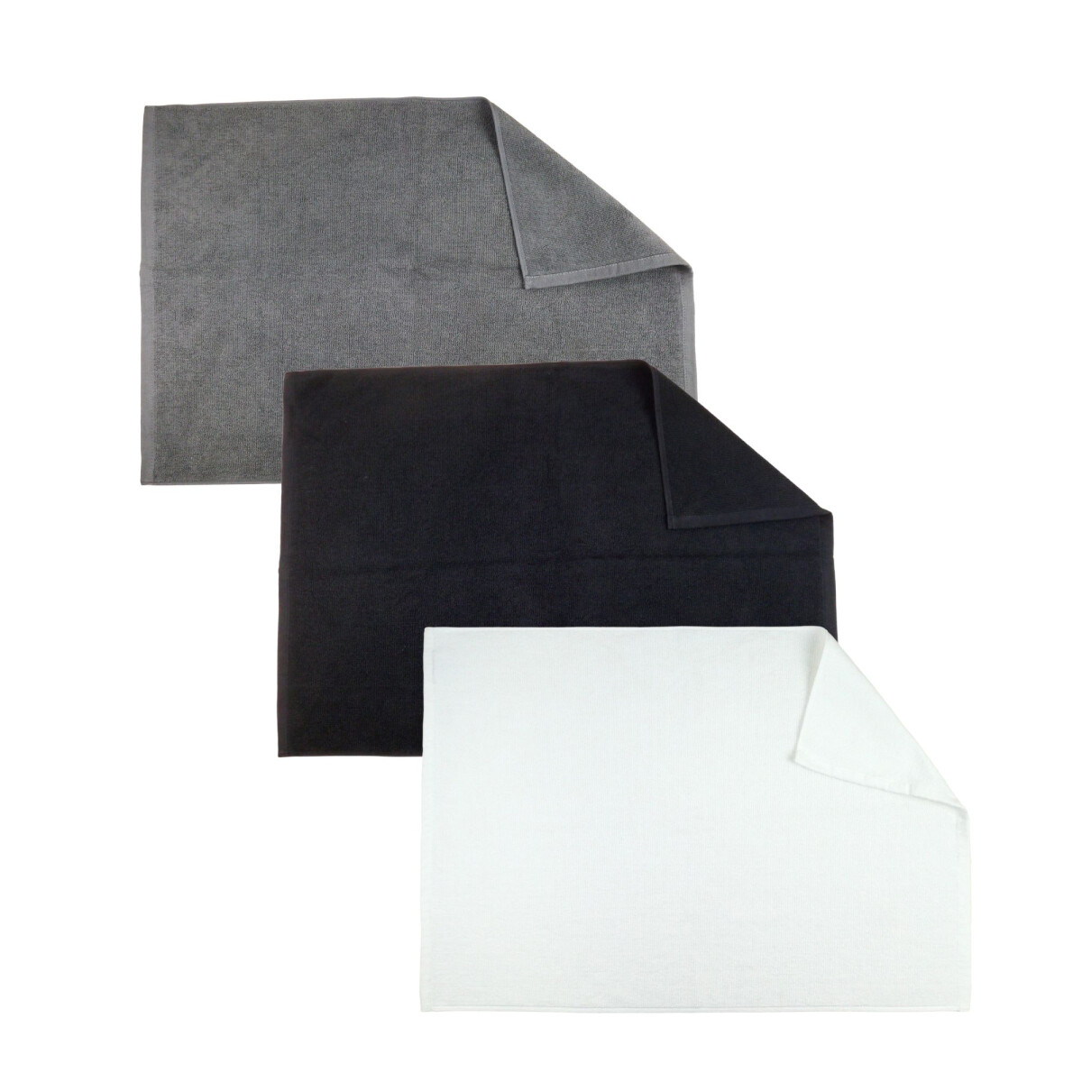 Badematte 50x75 cm 24/2 Ring-Garn 650 g/m&sup2; Zwirnfrottier