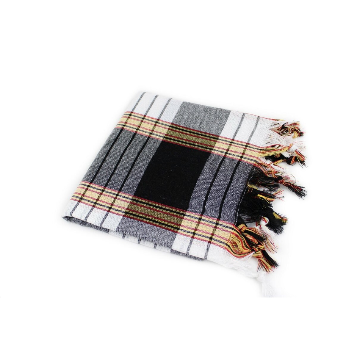 Hamamtuch kariert &raquo;Pestemal&laquo; Classic Style ca. 80x180 cm schwarz