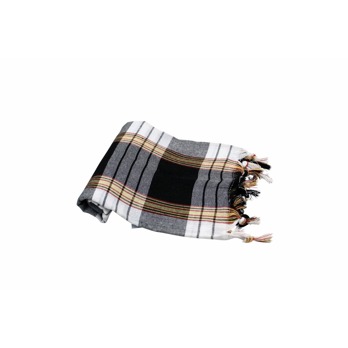 Hamamtuch kariert &raquo;Pestemal&laquo; Classic Style ca. 80x180 cm schwarz