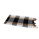 Hamamtuch kariert &raquo;Pestemal&laquo; Classic Style ca. 80x180 cm schwarz