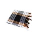 Hamamtuch kariert &raquo;Pestemal&laquo; Classic Style ca. 80x180 cm schwarz