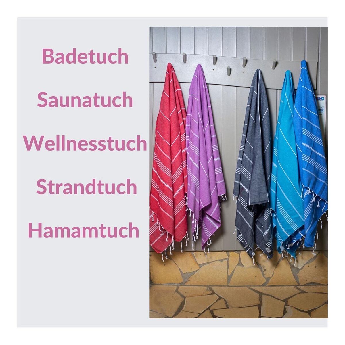 Hamamtuch "Sultan" myHamam | in sehr vielen Farben