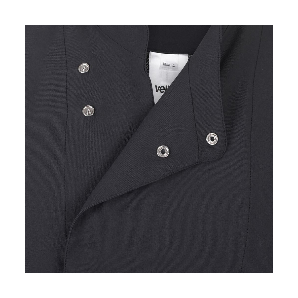 Kochjacke mit kurzen &Auml;rmeln 100% Polyester ⚥