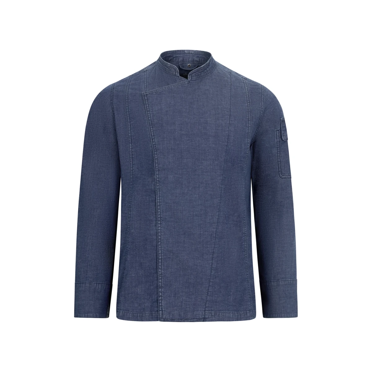 Kochjacke "Denim Stretch" mit Druckkn&ouml;pfen ⚥