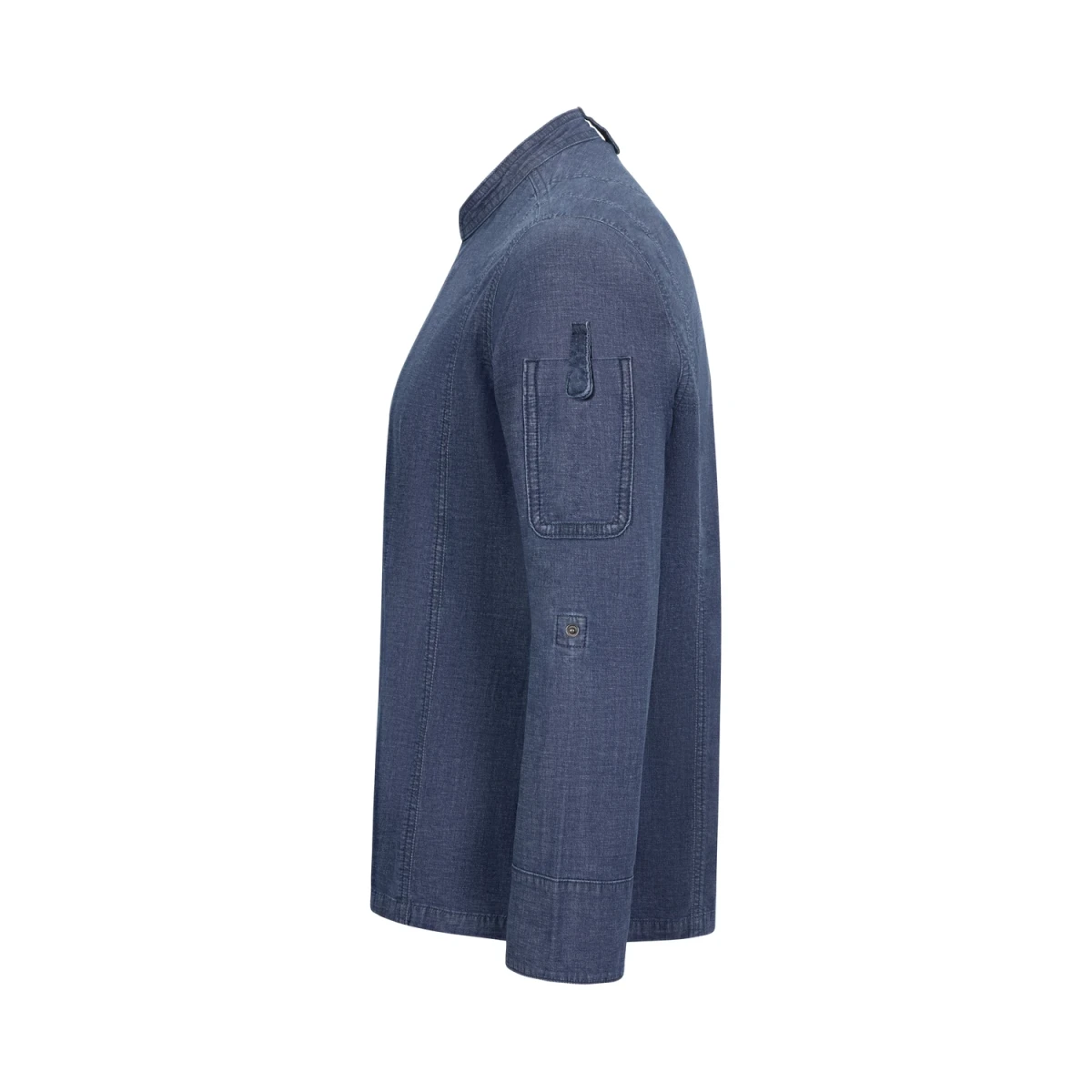 Kochjacke "Denim Stretch" mit Druckkn&ouml;pfen ⚥