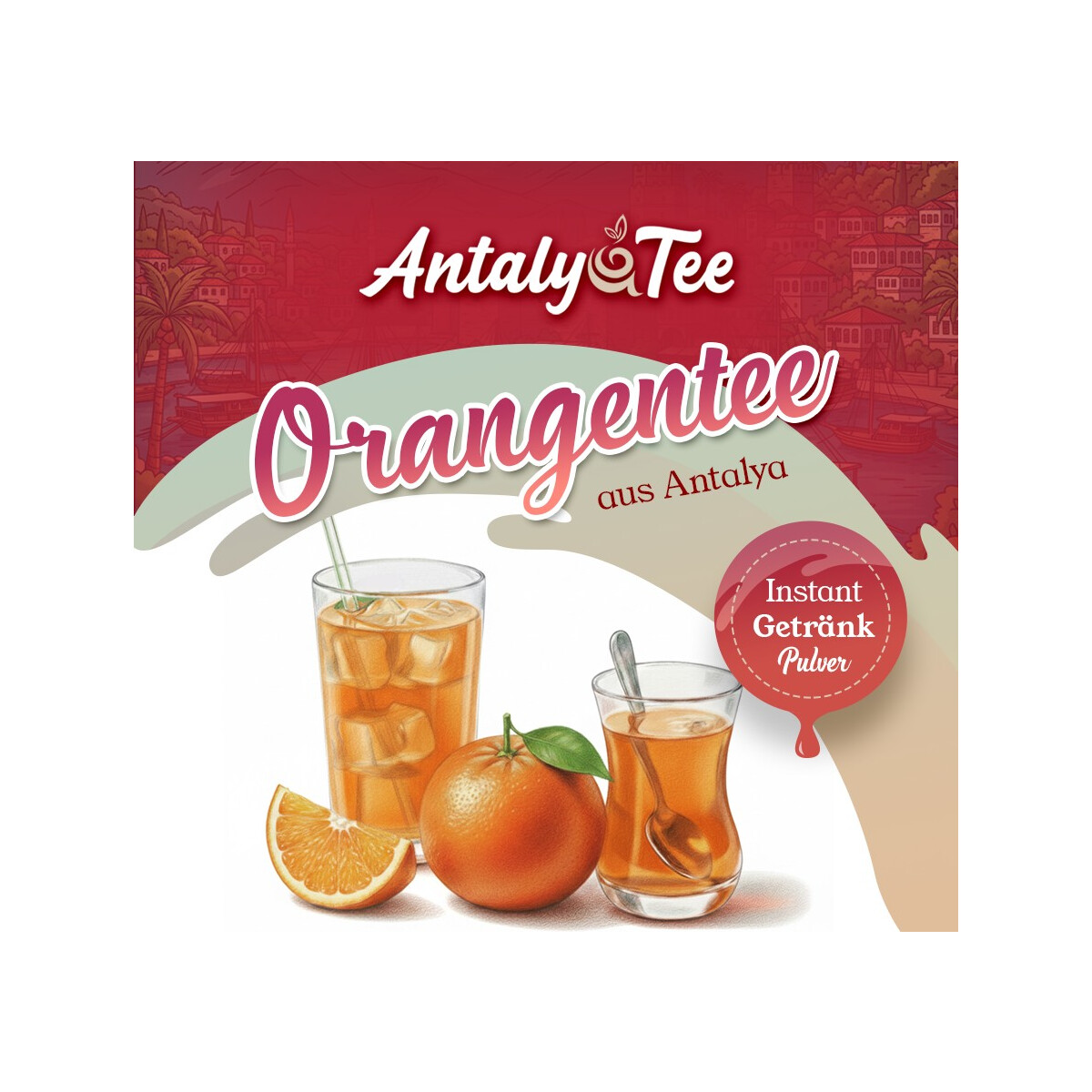 T&uuml;rkischer Orangentee Instant Getr&auml;nkepulver 1 kg &ndash; f&uuml;r Hei&szlig;- und Kaltgetr&auml;nke - aus Antalya