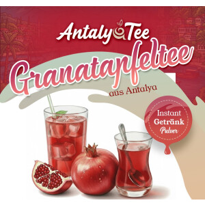 T&uuml;rkischer Granatapfeltee Instant Getr&auml;nkepulver 1 kg aus Antalya &ndash; f&uuml;r Hei&szlig;- und Kaltgetr&auml;nke