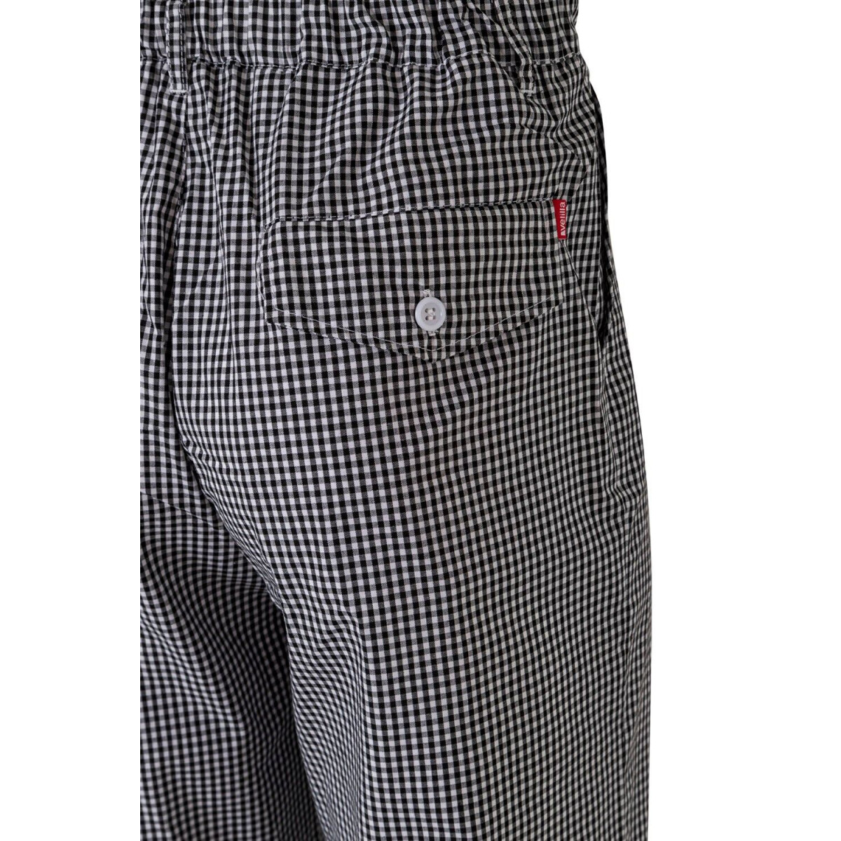 Koch-Hose kariert 65% Polyester - 35% Baumwolle