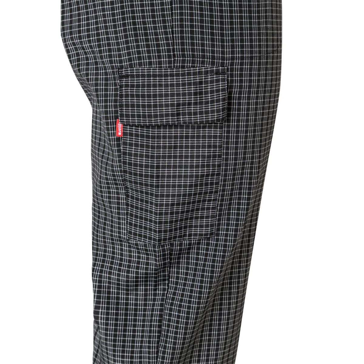Koch-Hose kariert 80% Polyester - 20% Baumwolle