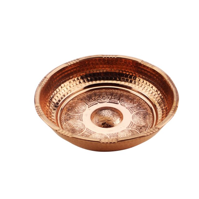 Hamamschale »mini« 15,5 cm Ø aus Kupfer mit orientalischen Kreisdeko Verzierungen