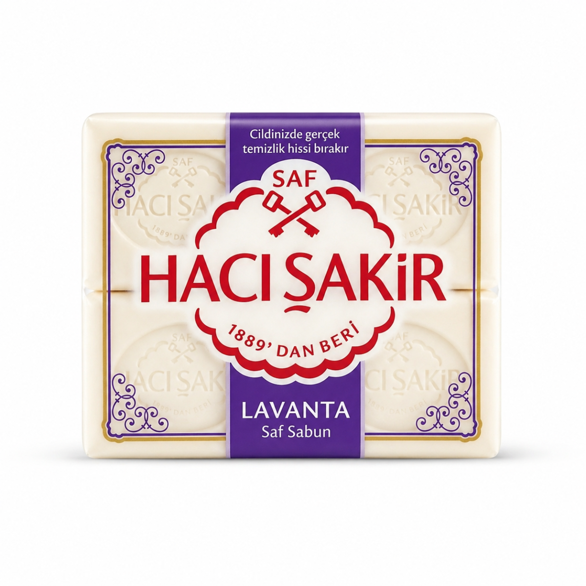 Hamam Seife &raquo;Haci Sakir&laquo; Lavendel Kernseife 4x 150 g