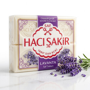 Hamam Seife &raquo;Haci Sakir&laquo; Lavendel Kernseife 4x 150 g