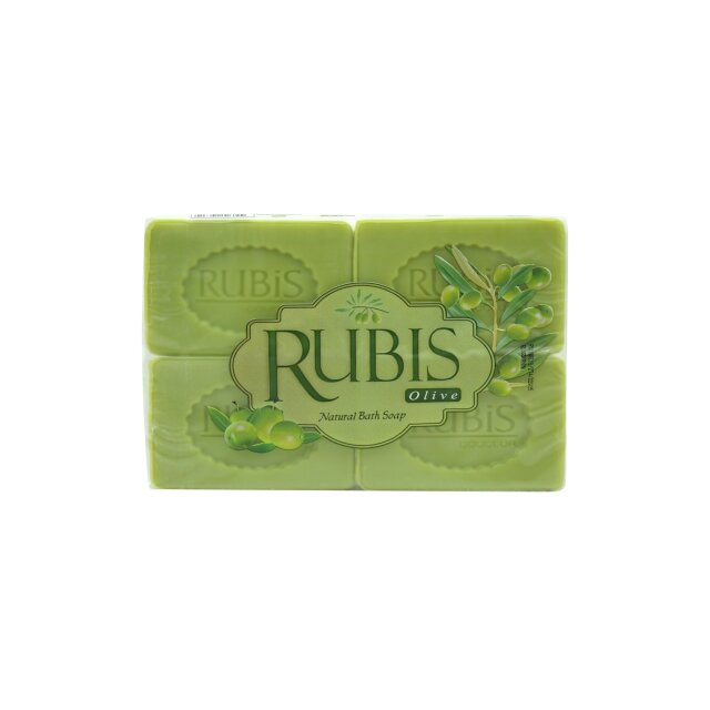 Oliven Seife 600 g (4x 150 g) von Rubis Cosmetics Naturel