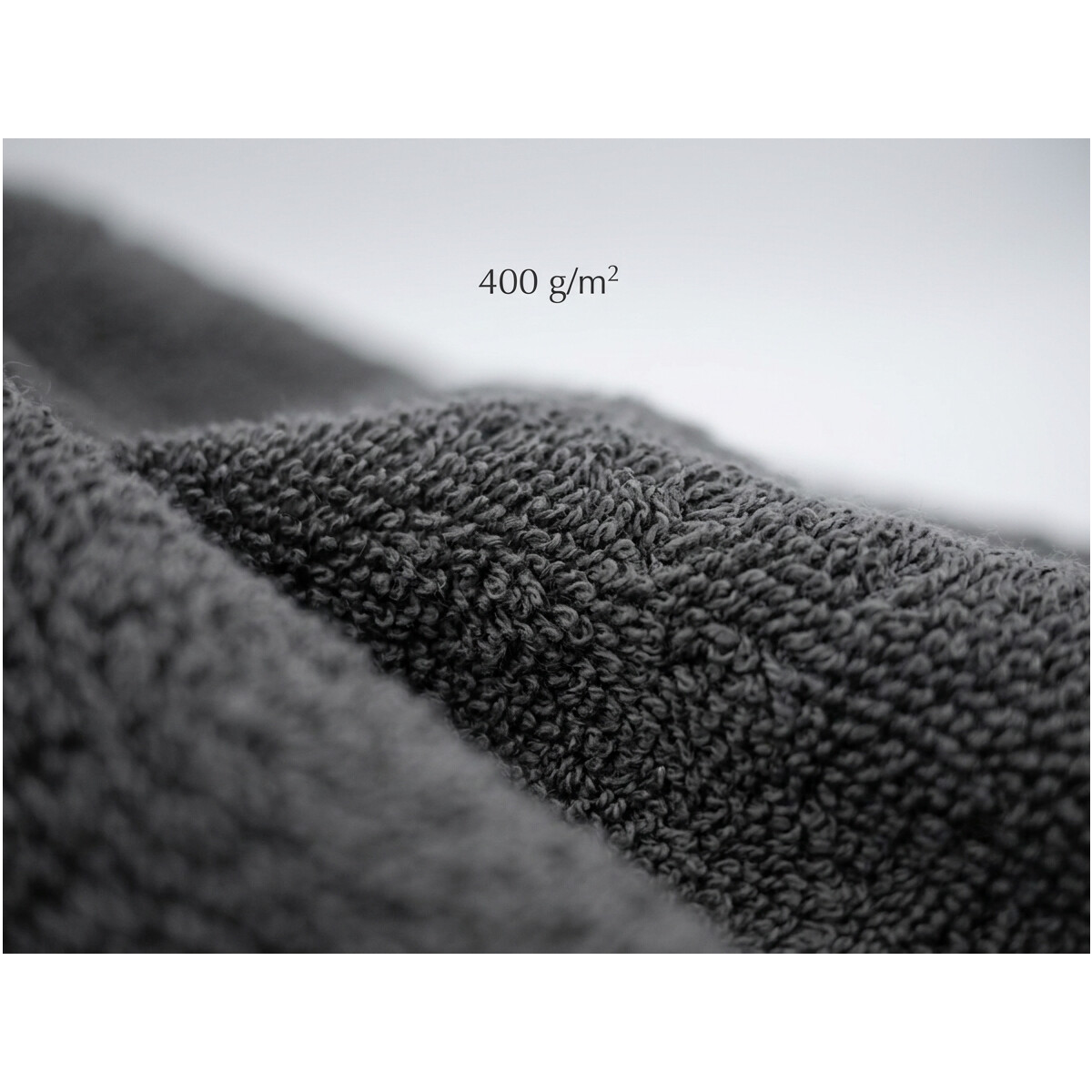 Handtuch Anthrazit 50x90 cm aus 100% Baumwolle &ndash; Weich, Saugstark, 400 g/m&sup2;