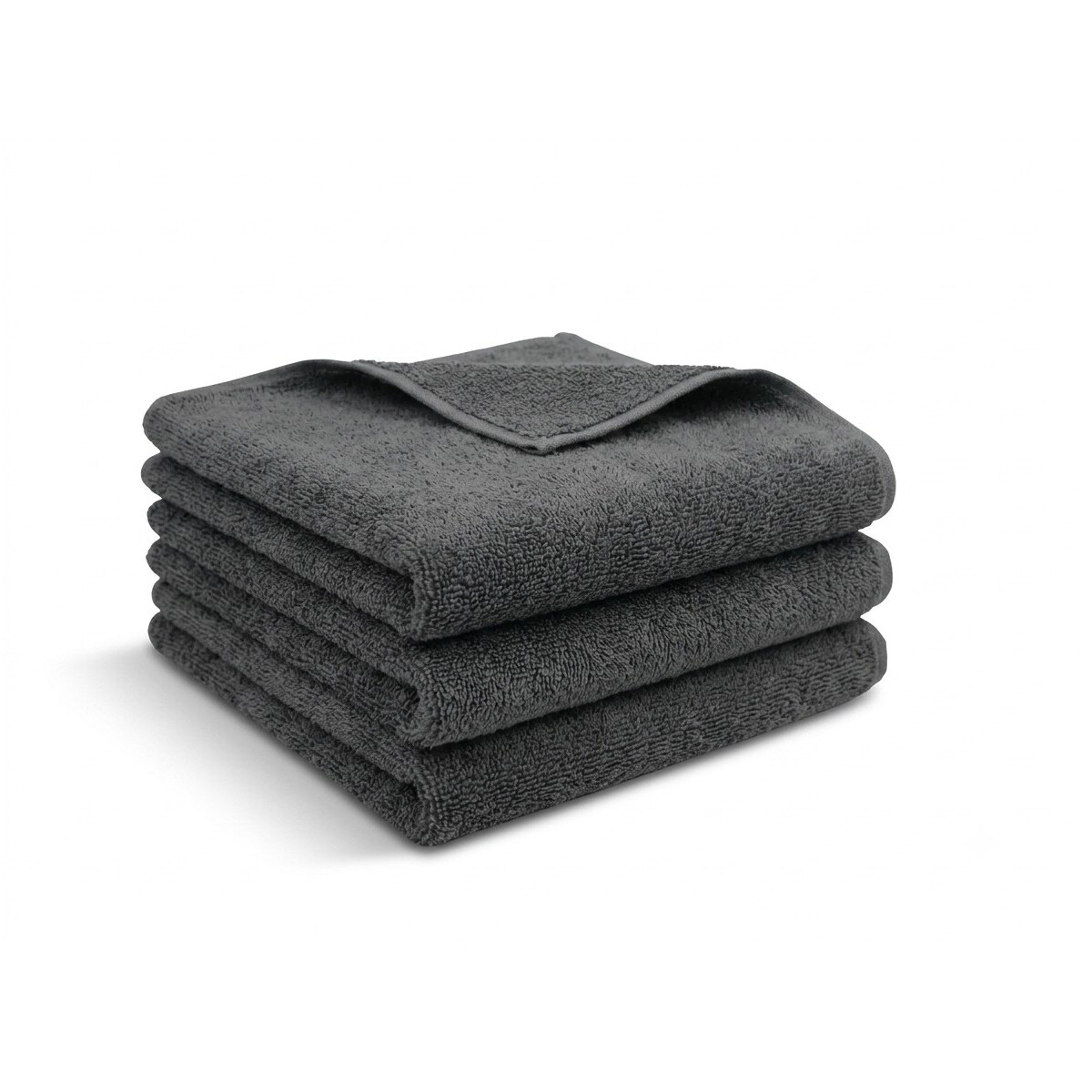 Handtuch Anthrazit 50x90 cm aus 100% Baumwolle &ndash; Weich, Saugstark, 400 g/m&sup2;