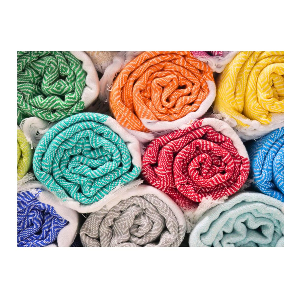 Saunatuch Hamamtuch Badetuch "Diamant" myHamam | viele Farben
